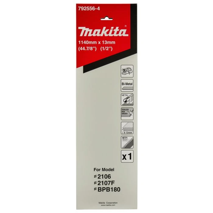 Makita 792556-4 Zaagband Metaal/RVS 1140x13mm BiM 3 Makita 792556-4 Zaagband Metaal/RVS 1140x13mm BiM - Afbeelding 3