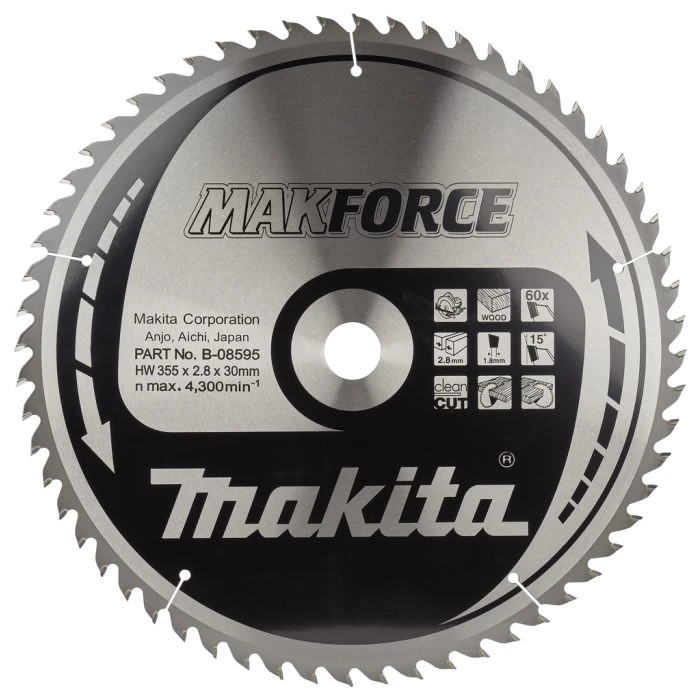 Makita B-08595 Cirkelzaagblad Hout 1 Makita B-08595 Cirkelzaagblad Hout