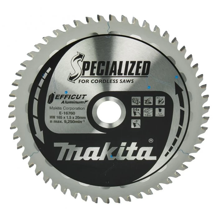 Makita E-16760 Afkort- En Cirkelzaagblad Aluminium 1 Makita E-16760 Afkort- En Cirkelzaagblad Aluminium