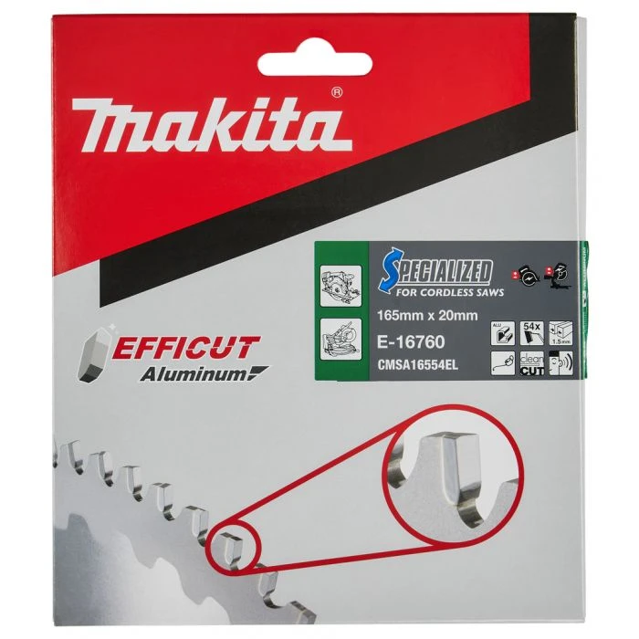 Makita E-16760 Afkort- En Cirkelzaagblad Aluminium 5 Makita E-16760 Afkort- En Cirkelzaagblad Aluminium - Afbeelding 5