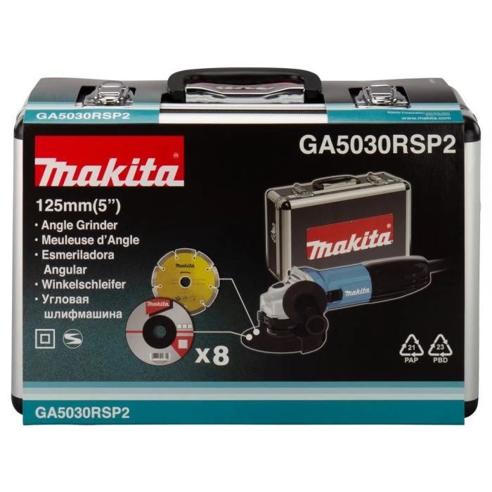 Makita GA5030RSP2 230 V Haakse Slijper 125 Mm 4 Makita GA5030RSP2 230 V Haakse Slijper 125 Mm - Afbeelding 4
