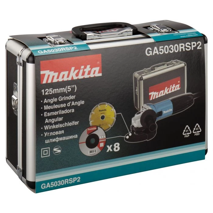 Makita GA5030RSP2 230 V Haakse Slijper 125 Mm 6 Makita GA5030RSP2 230 V Haakse Slijper 125 Mm - Afbeelding 6