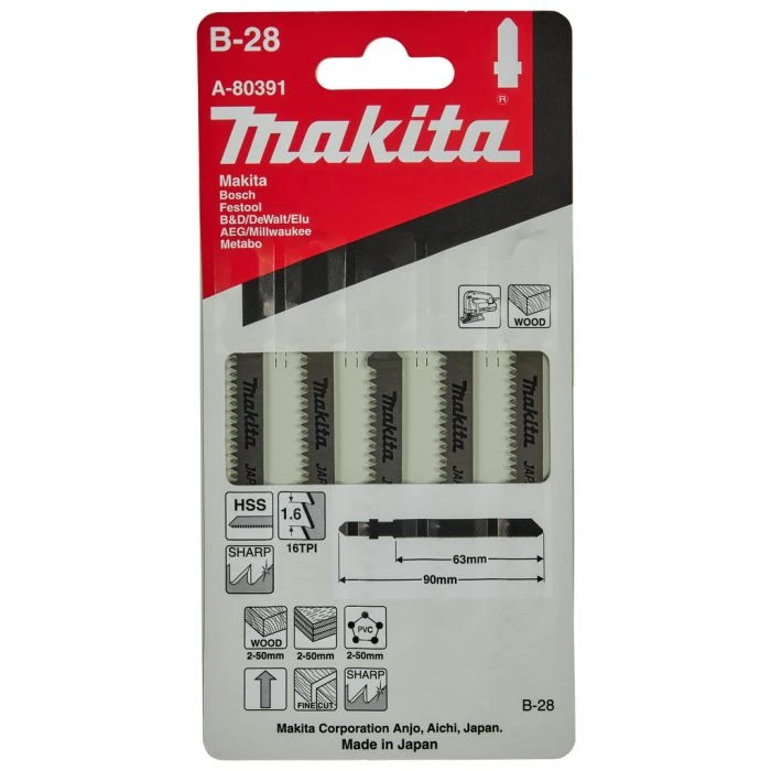 Makita A-80391 Decoupeerzgb Lamh 63mm B28 4 Makita A-80391 Decoupeerzgb Lamh 63mm B28 - Afbeelding 4