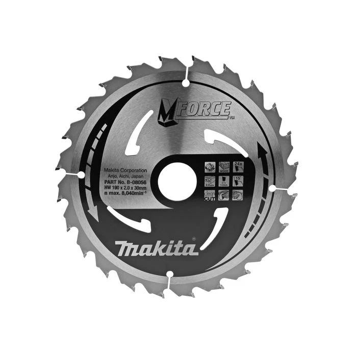 Makita B-08056 Zaagblad Hout 2 Makita B-08056 Zaagblad Hout - Afbeelding 2