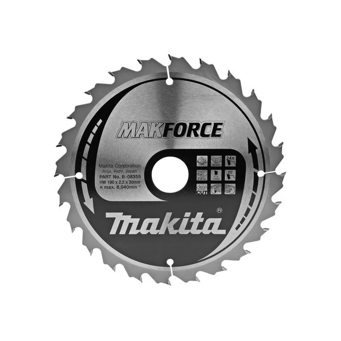 Makita B-08355 Zaagb Hout 190x30x2,2 24T 20g 2 Makita B-08355 Zaagb Hout 190x30x2,2 24T 20g - Afbeelding 2