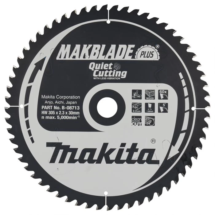 Makita B-08713 Afkortzaagblad Hout 2 Makita B-08713 Afkortzaagblad Hout - Afbeelding 2