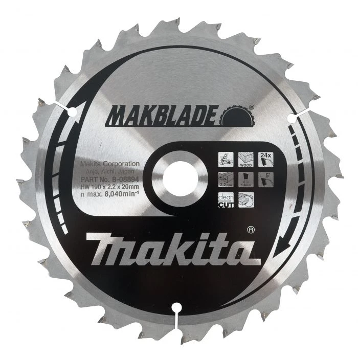 Makita B-08953 Zaagb Hout 190x20x2,2 48T 5g 5 Makita B-08953 Zaagb Hout 190x20x2,2 48T 5g - Afbeelding 5