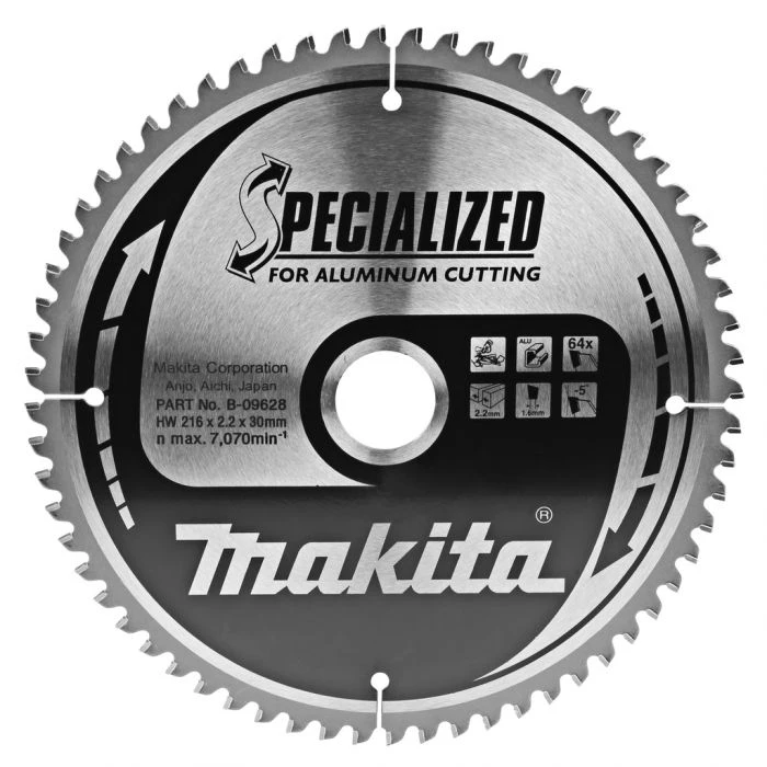 Makita B-09628 Afkortzaagblad Aluminium 1 Makita B-09628 Afkortzaagblad Aluminium