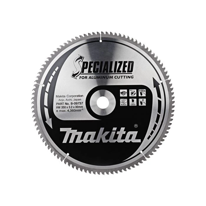 Makita B-09737 Tafelzaagblad Aluminium 2 Makita B-09737 Tafelzaagblad Aluminium - Afbeelding 2