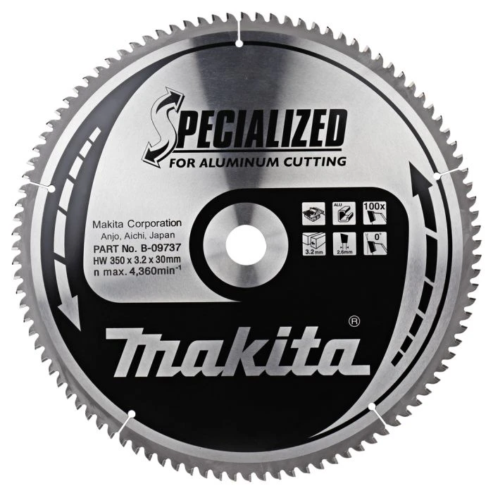 Makita B-09737 Tafelzaagblad Aluminium 1 Makita B-09737 Tafelzaagblad Aluminium
