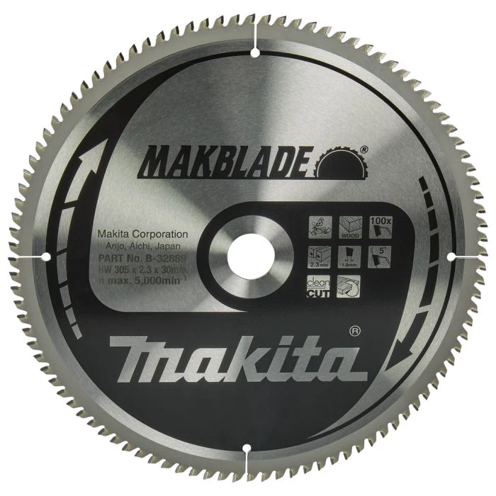 Makita B-32889 Afkortzaagblad Hout 1 Makita B-32889 Afkortzaagblad Hout