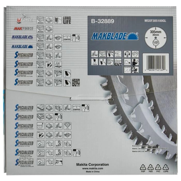 Makita B-32889 Afkortzaagblad Hout 4 Makita B-32889 Afkortzaagblad Hout - Afbeelding 4